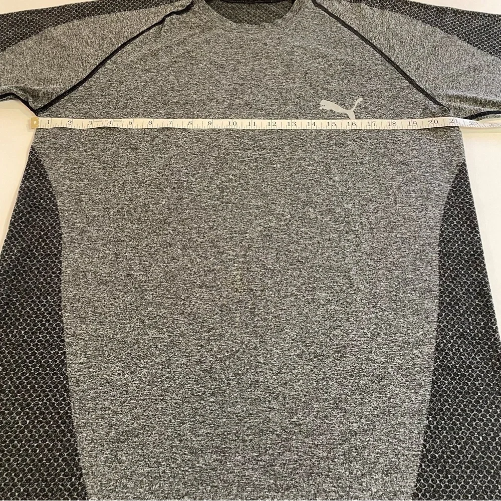 Puma Men's evoKNIT Short Sleeve Performance Tee Size XL Dark Gray
